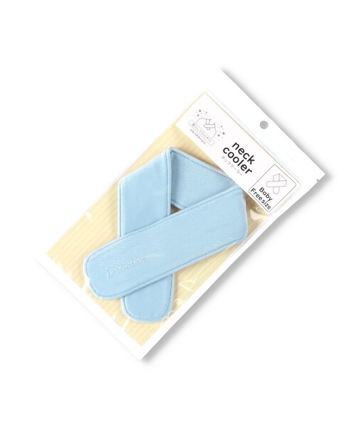 BRANSHES（ブランシェス）の「【ベビー/ペア/お揃い】刺しゅう入りベビーネッククーラー（アウトドアグッズ・キッズ・ピンク/ブルー・FREE）」の11枚目の写真