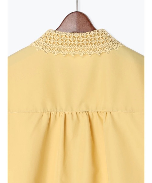 Te chichi（テチチ）の「レース衿5分袖シャツブラウス（シャツ/ブラウス・レディース・イエロー/オフホワイト/ブラック・F）」の19枚目の写真