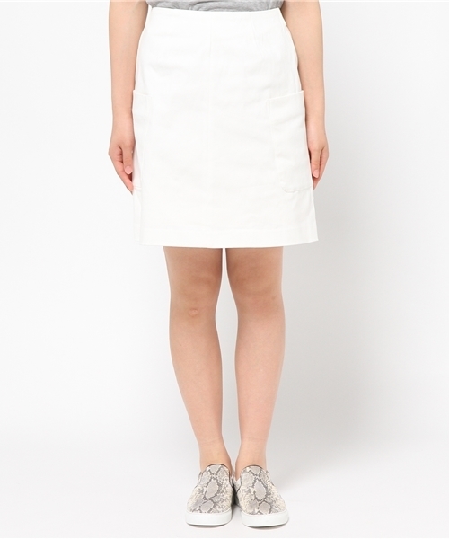 Chico（チコ）の「BIGポケットスカート（スカート・レディース・ホワイト/ダークグリーン・FREE）」の8枚目の写真