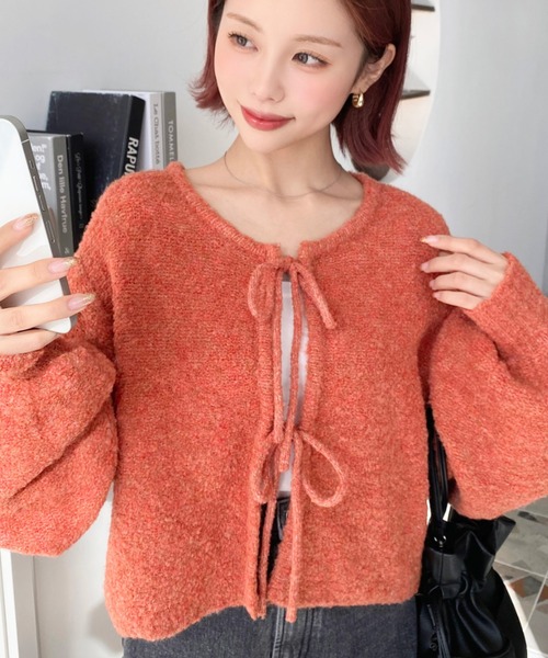 セール】【累計販売枚数1万枚突破！】前後2WAYブークレニットリボン