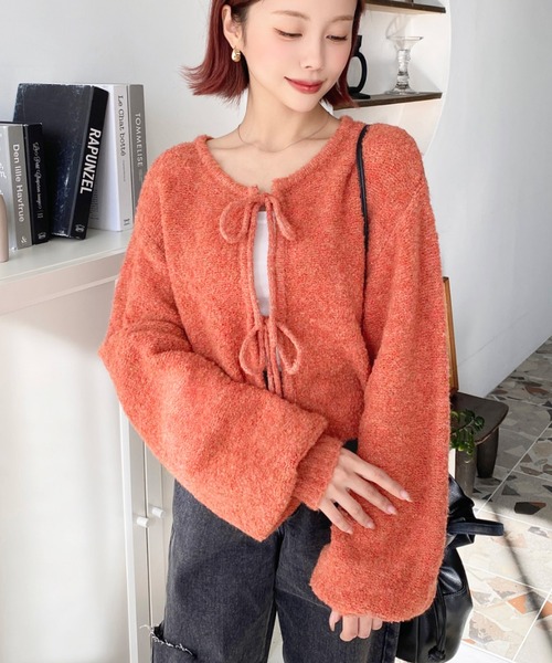 セール】【累計販売枚数2万枚突破！】前後2WAYブークレニットリボン