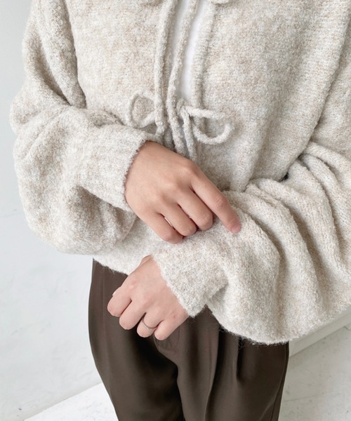 セール】【累計販売枚数2万枚突破！】前後2WAYブークレニットリボン