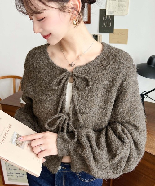 セール】【累計販売枚数2万枚突破！】前後2WAYフロントリボンブークレ