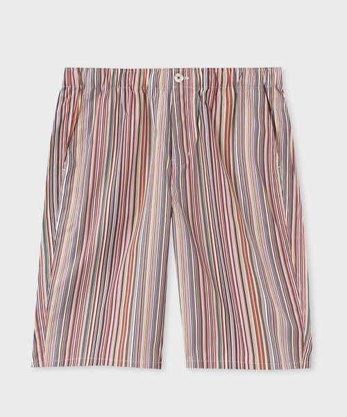 Paul Smith（ポールスミス）の「【ラウンジウェア】シグネチャーストライプ  ショーツ / 843654 7495（その他パンツ・メンズ・チャコールグレー/レッド/ブルー・MEDIUM/LARGE）」の3枚目の写真