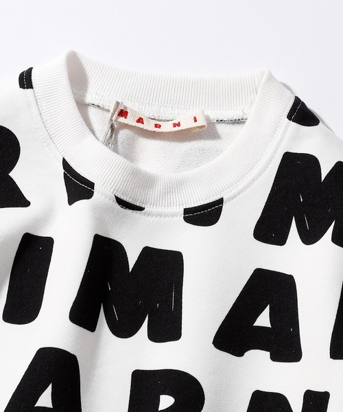MARNI(マルニ) ロゴ 長袖スウェットプルオーバー 新品未使用 タグ付き MARNI（マルニ）の「MARNI（マルニ）Kids & Junior ブランドロゴ