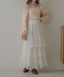Ambre Neige | ランダムレースフリルスカート/WEB/EC限定商品(スカート)