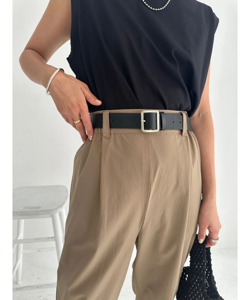 TRUNC(トランクエイティーエイト)の「Ice Touch Tapered Pants(その他パンツ・レディース・グレイッシュベージュ/ブラック・FREE)」の15枚目の写真