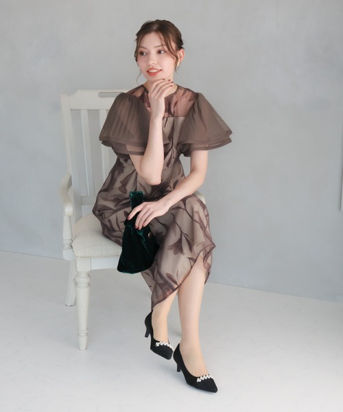 jurer（ジュレ）の「ビジューパール飾りグリッターレースパンプス（パンプス・レディース・ブラック/ベージュ・S/M/L/LL）」の16枚目の写真