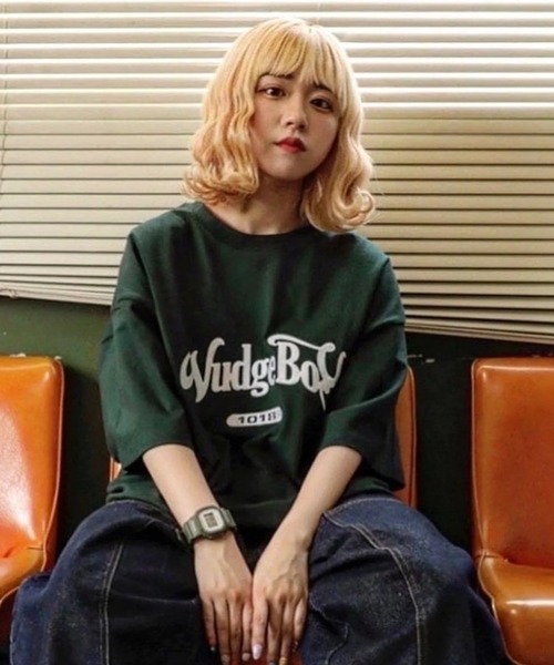 WudgeBoy（ワッジボーイ）の「Wudge Boy T-shirt（Tシャツ/カットソー・レディース・バーガンディー/グリーン系その他/ブラック/ホワイト/グリーン/グレー/イエロー/ブラウン・MEDIUM/LARGE）」の6枚目の写真