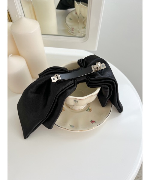JUMELLE（ジュメロ）の「big ribbon barrette（バレッタ/ヘアクリップ・レディース・ブラック・FREE）」の10枚目の写真