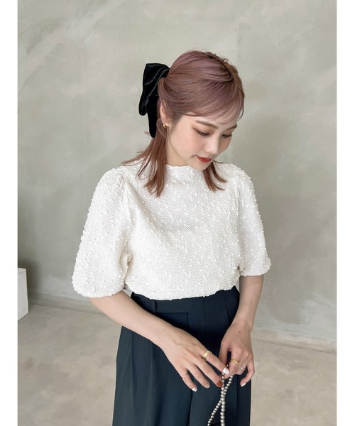 JUMELLE（ジュメロ）の「big ribbon barrette（バレッタ/ヘアクリップ・レディース・ブラック・FREE）」の3枚目の写真