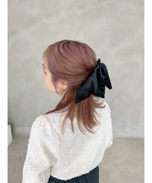 JUMELLE（ジュメロ）の「big ribbon barrette（バレッタ/ヘアクリップ・レディース・ブラック・FREE）」の4枚目の写真