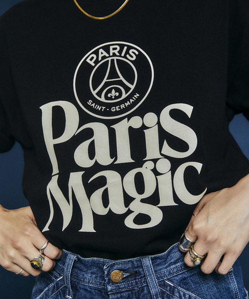 PARIS SAINT-GERMAIN(パリサンジェルマン)の「【Paris Saint-Germain】PARIS MAGIC プリント Tシャツ(Tシャツ/カットソー・メンズ・ブラック/ホワイト・SMALL/MEDIUM/LARGE/X-LARGE)」の15枚目の写真