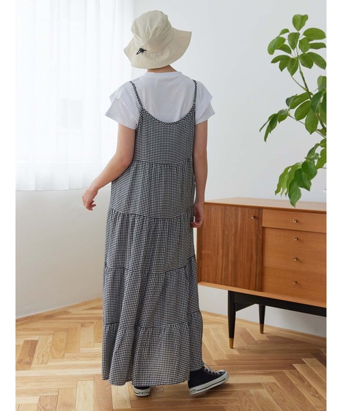 Edit Sheen（エディットシーン）の「ギンガムチェック切り替えギャザーワンピース（ワンピース・レディース・グリーン/ブラック・M）」の18枚目の写真