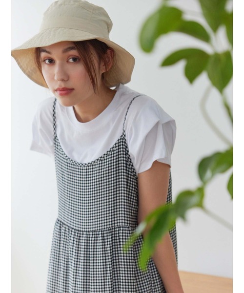 Edit Sheen（エディットシーン）の「ギンガムチェック切り替えギャザーワンピース（ワンピース・レディース・グリーン/ブラック・M）」の15枚目の写真