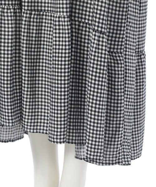 Edit Sheen（エディットシーン）の「ギンガムチェック切り替えギャザーワンピース（ワンピース・レディース・グリーン/ブラック・M）」の17枚目の写真