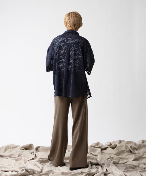 selle glant（セレグランテ）の「DOUBLE KNEE SLACKS PANTS / ダブルニースラックスパンツ（スラックス・メンズ・ブラック/ベージュ・SMALL/MEDIUM/LARGE）」の8枚目の写真