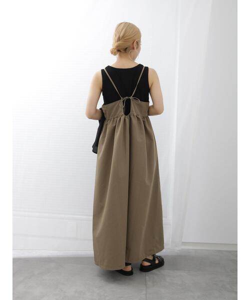 Samansa Mos2 blue(サマンサモスモスブルー)の「リブタンク(Tシャツ/カットソー・レディース・ブラック/キナリ/ブラウン・F)」の21枚目の写真