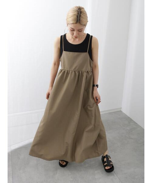 Samansa Mos2 blue(サマンサモスモスブルー)の「リブタンク(Tシャツ/カットソー・レディース・ブラック/キナリ/ブラウン・F)」の20枚目の写真