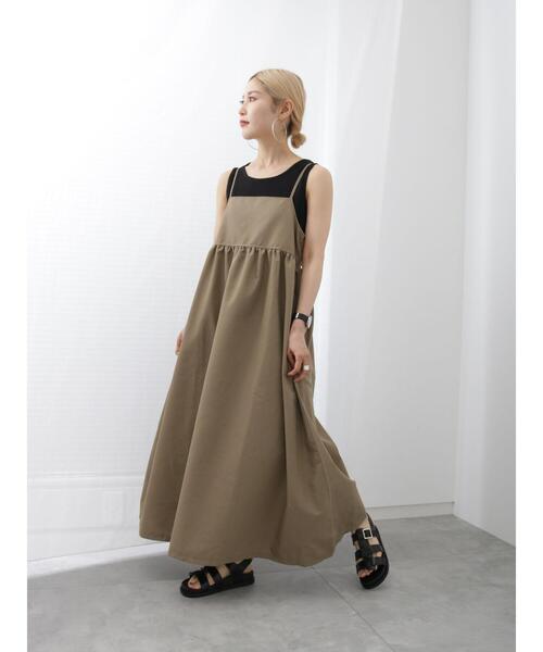 Samansa Mos2 blue(サマンサモスモスブルー)の「リブタンク(Tシャツ/カットソー・レディース・ブラック/キナリ/ブラウン・F)」の18枚目の写真