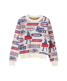 HYSTERIC GLAMOUR | FANTASTIC BOX柄ジャカード ショート丈セーター(ニット/セーター)