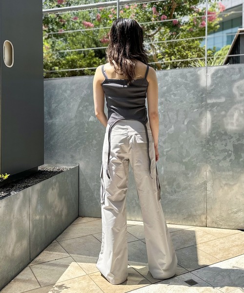 JOINT WORKS(ジョイントワークス)の「ヘムコードタンクトップ(キャミソール・レディース・チャコールグレー/ブラック/アイボリー・FREE)」の16枚目の写真