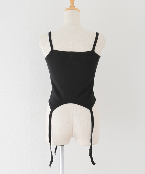 JOINT WORKS(ジョイントワークス)の「ヘムコードタンクトップ(キャミソール・レディース・チャコールグレー/ブラック/アイボリー・FREE)」の12枚目の写真