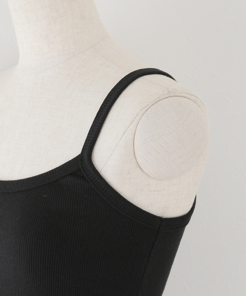 JOINT WORKS(ジョイントワークス)の「ヘムコードタンクトップ(キャミソール・レディース・チャコールグレー/ブラック/アイボリー・FREE)」の18枚目の写真