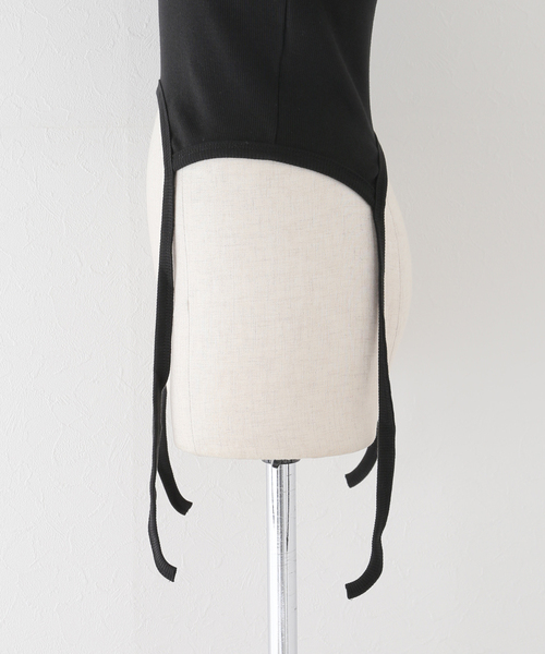 JOINT WORKS(ジョイントワークス)の「ヘムコードタンクトップ(キャミソール・レディース・チャコールグレー/ブラック/アイボリー・FREE)」の15枚目の写真