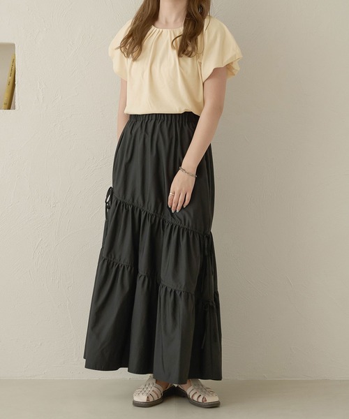 Ambre Neige（アンブルネージュ）の「タックボリュームトップス／【WEB/EC限定商品】（Tシャツ/カットソー・レディース・アイボリー/オフホワイト・FREE）」の11枚目の写真