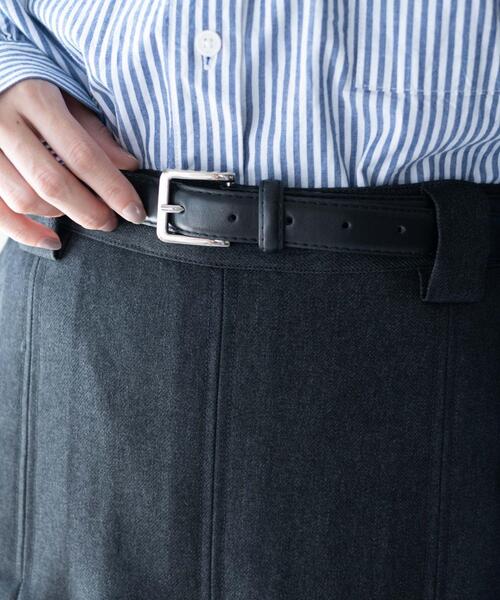 WEGO（ウィゴー）の「WEGO/ベルト付プリーツミニスカパン（スカート・レディース・杢グレー/ベージュ系その他2/ブラック/グレー系その他2・FREE）」の7枚目の写真