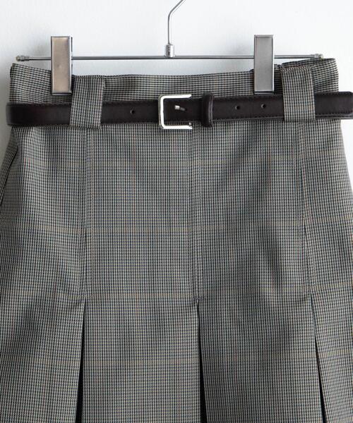 WEGO（ウィゴー）の「WEGO/ベルト付プリーツミニスカパン（スカート・レディース・杢グレー/ベージュ系その他2/ブラック/グレー系その他2・FREE）」の21枚目の写真