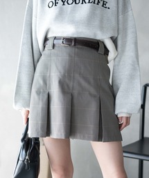WEGO | WEGO/ベルト付プリーツミニスカパン(スカート)