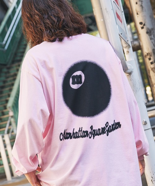 ビリヤード T7t6t5 セール】オーバーサイズヴィンテージライクビリヤードロゴロンT（T