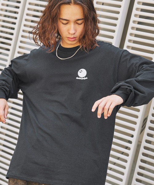MSG(エムエスジー)の「オーバーサイズヴィンテージライクビリヤードロゴロンT(Tシャツ/カットソー・メンズ・ネイビー/ピンク/ブラック/グリーン系/ブラウン系/グレー/ホワイト・M/XL/L)」の16枚目の写真