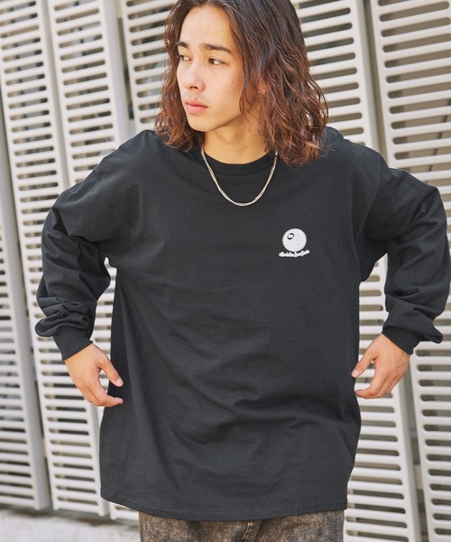 MSG(エムエスジー)の「オーバーサイズヴィンテージライクビリヤードロゴロンT(Tシャツ/カットソー・メンズ・ネイビー/ピンク/ブラック/グリーン系/ブラウン系/グレー/ホワイト・M/XL/L)」の17枚目の写真
