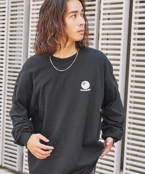MSG(エムエスジー)の「オーバーサイズヴィンテージライクビリヤードロゴロンT(Tシャツ/カットソー・メンズ・ネイビー/ピンク/ブラック/グリーン系/ブラウン系/グレー/ホワイト・M/XL/L)」の18枚目の写真