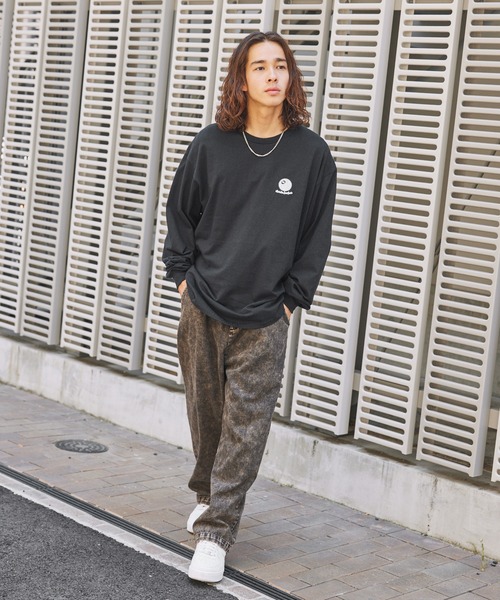 MSG(エムエスジー)の「オーバーサイズヴィンテージライクビリヤードロゴロンT(Tシャツ/カットソー・メンズ・ネイビー/ピンク/ブラック/グリーン系/ブラウン系/グレー/ホワイト・M/XL/L)」の20枚目の写真