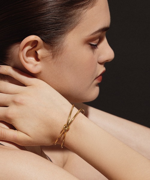 CENE（セネ）の「【CENE】セネ/ノットダブルブレスレット（ブレスレット・レディース・ゴールド/シルバー・FREE）」の6枚目の写真