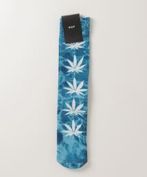 HUF（ハフ）の「【HUF】ハフ VISUAL PLANTLIFE SOCK クルーソックス 靴下 SK00753（ソックス/靴下・メンズ）」