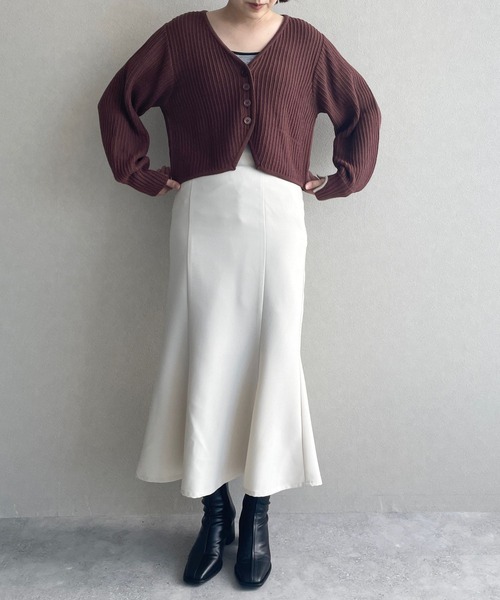 LOWRYS FARM(ローリーズファーム)の「STYLEUP/マーメードスカート 969392(スカート・レディース・アイボリー/ブラック/ブラウン・MEDIUM/SMALL/LARGE)」の4枚目の写真