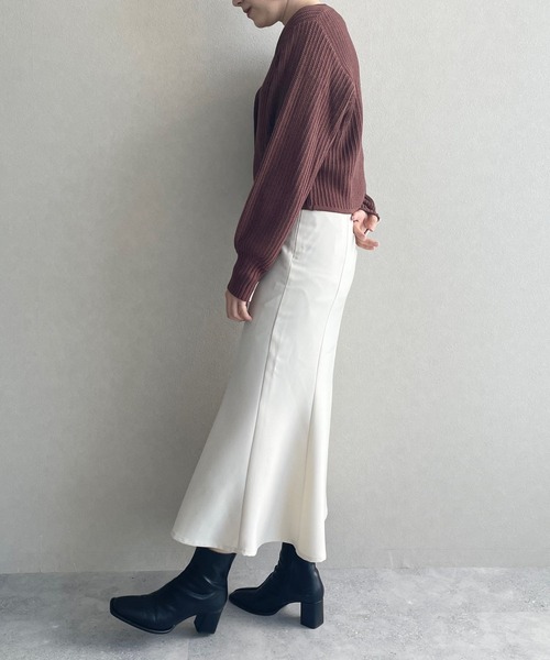 LOWRYS FARM(ローリーズファーム)の「STYLEUP/マーメードスカート 969392(スカート・レディース・アイボリー/ブラック/ブラウン・MEDIUM/SMALL/LARGE)」の5枚目の写真