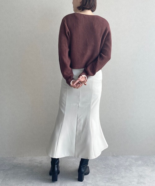 LOWRYS FARM(ローリーズファーム)の「STYLEUP/マーメードスカート 969392(スカート・レディース・アイボリー/ブラック/ブラウン・MEDIUM/SMALL/LARGE)」の6枚目の写真