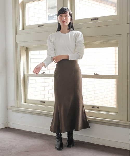 LOWRYS FARM(ローリーズファーム)の「STYLEUP/マーメードスカート 969392(スカート・レディース・アイボリー/ブラック/ブラウン・MEDIUM/SMALL/LARGE)」の14枚目の写真