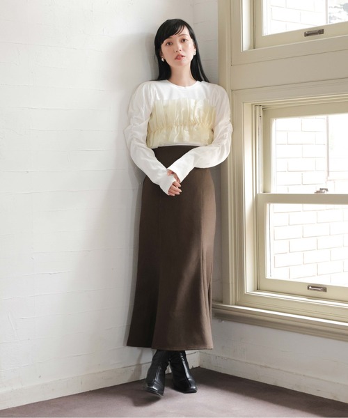 LOWRYS FARM(ローリーズファーム)の「STYLEUP/マーメードスカート 969392(スカート・レディース・アイボリー/ブラック/ブラウン・MEDIUM/SMALL/LARGE)」の15枚目の写真