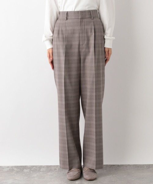 GLOBAL WORK（グローバルワーク）の「ウツクシルエットワイド柄/704427（その他パンツ・レディース・グレー系その他6/ブラウン系その他/グレー系その他/ネイビー系・LARGE/X-SMALL/SMALL/MEDIUM）」の9枚目の写真