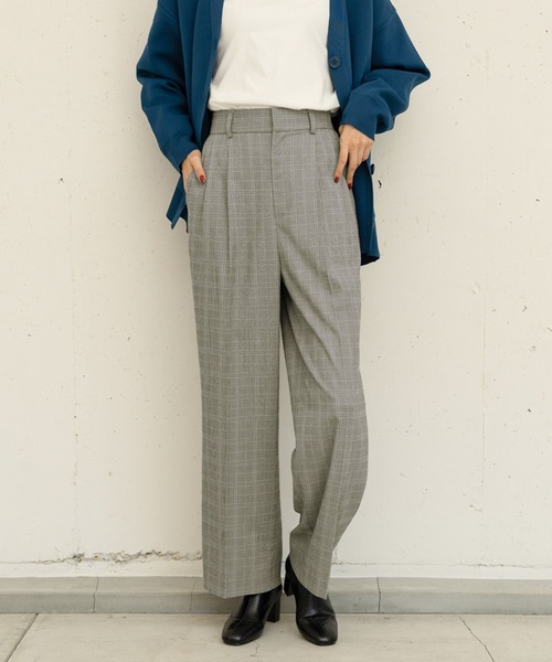 GLOBAL WORK（グローバルワーク）の「ウツクシルエットワイド柄/704427（その他パンツ・レディース・グレー系その他6/ブラウン系その他/グレー系その他/ネイビー系・LARGE/X-SMALL/SMALL/MEDIUM）」の20枚目の写真