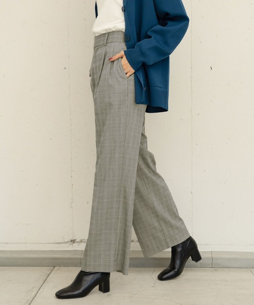 GLOBAL WORK（グローバルワーク）の「ウツクシルエットワイド柄/704427（その他パンツ・レディース・グレー系その他6/ブラウン系その他/グレー系その他/ネイビー系・LARGE/X-SMALL/SMALL/MEDIUM）」の22枚目の写真