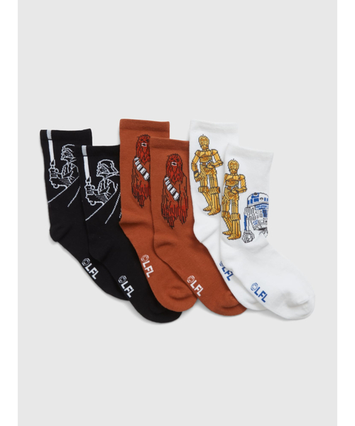 GAP(ギャップ)の「Gapkids スター・ウォーズ(TM) クルーソックス 3足セット(ソックス/靴下・キッズ・マルチ・L/S/M)」の1枚目の写真