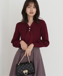 PROPORTION BODY DRESSING | ボウタイリングボリュームスリーブニット / 1213270506(ニット/セーター)